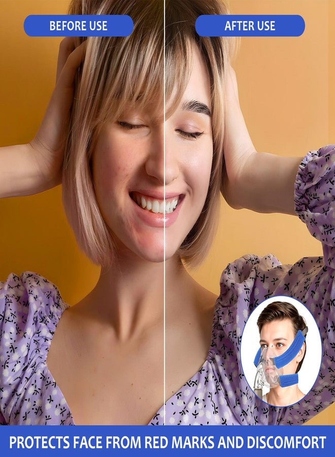 أغطية حزام جهاز التنفس CPAP، 6 قطع من أغطية حزام قناع جهاز التنفس CPAP، وسائد حزام جهاز التنفس CPAP مصنوعة من قماش ناعم، وسادات وجه جهاز التنفس CPAP لمعظم أغطية الرأس الخاصة بجهاز التنفس CPAP - Image 4